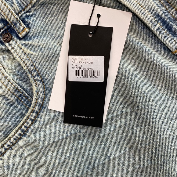 One teaspoon truckers low waist jeans Free People Sz 32 NEW - Picture 9 of 12